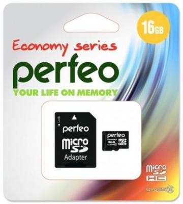 Карта памяти microSDHC Perfeo 16Gb Class 10