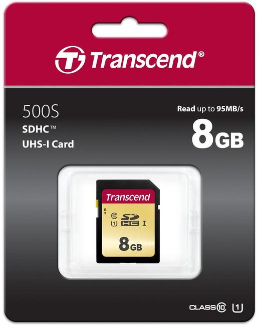 Карта памяти SDHC Transcend, 8Gb, Class 10