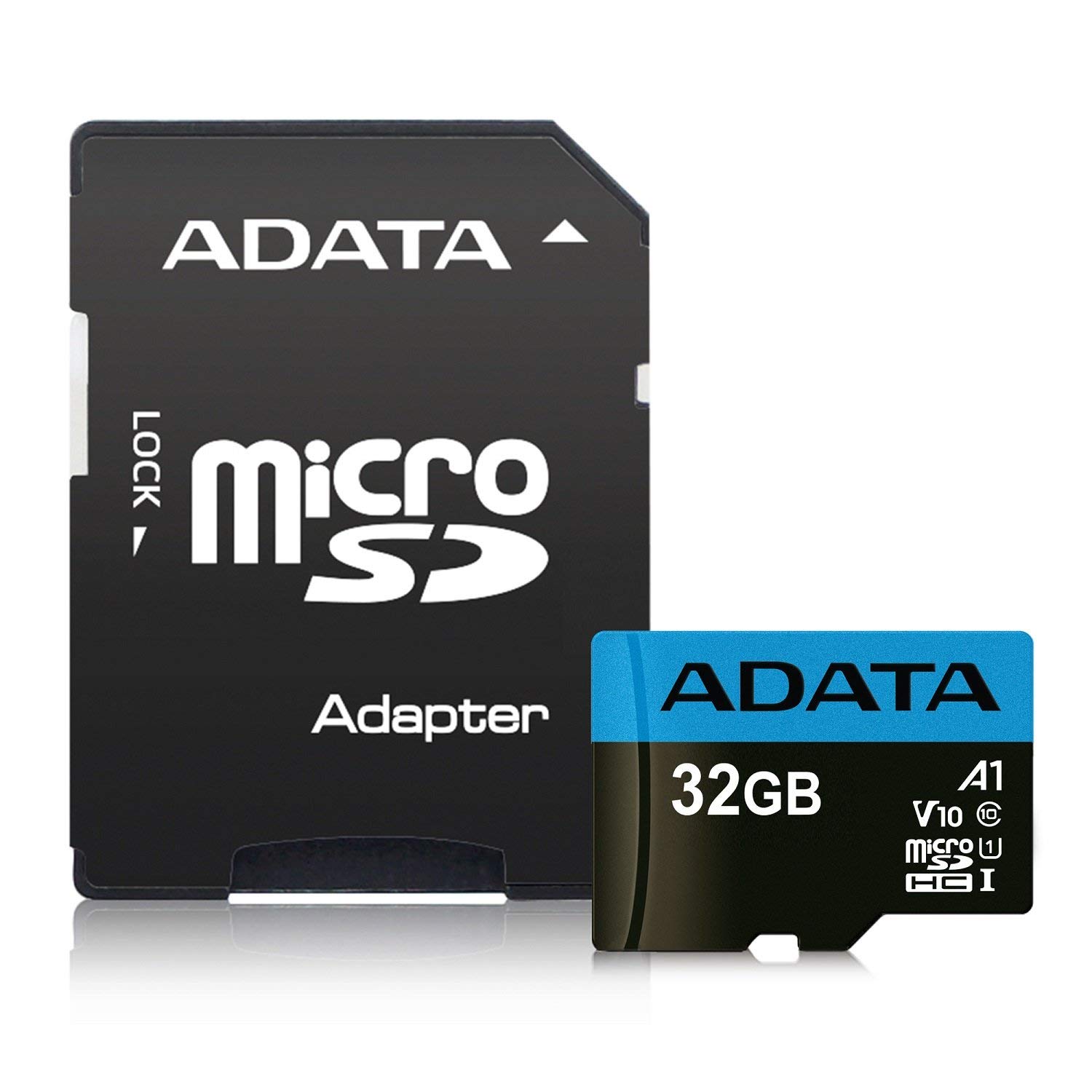 Карта памяти 32Gb microSDHC ADATA Premier Class 10 UHS-I U1 адаптер 430₽