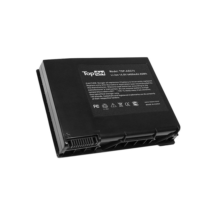 

Аккумуляторная батарея TopON для Asus ROG G74, G74J, G74S, G74SX Series. 14.8V 4400mAh 65Wh. (TOP-ASG74)