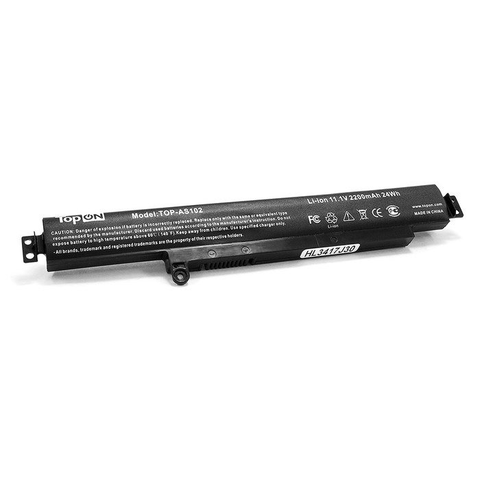 Аккумуляторная батарея TopON для Asus VivoBook F102BA, X102B, X102BA Series. 11.1V 2500mAh 33Wh. (TOP-AS102)