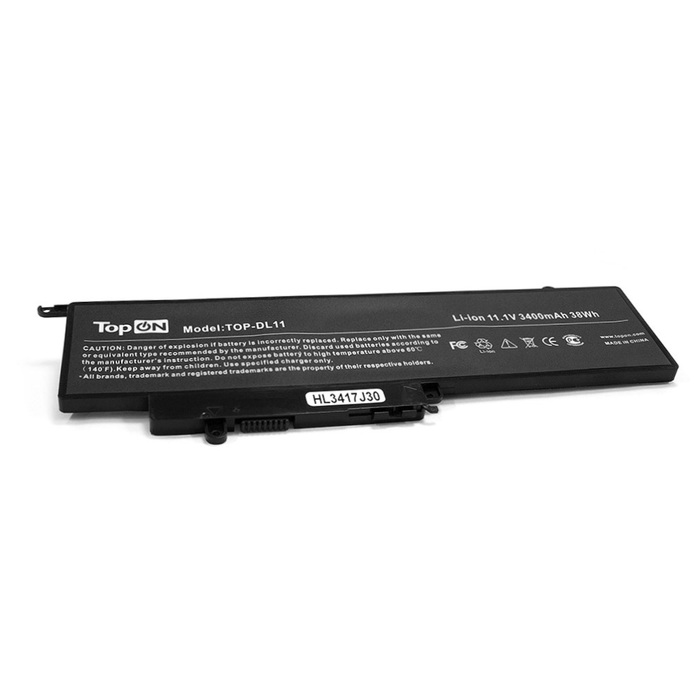 Аккумуляторная батарея TopON для Dell Inspiron 11-3000, 13-7000 Series. 11.1V 3400mAh 38Wh. (TOP-DL11)