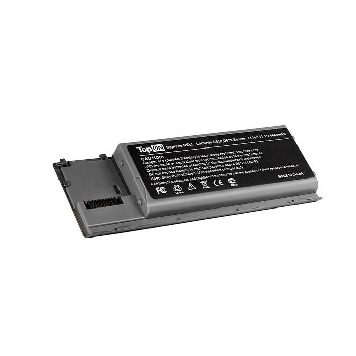 

Аккумуляторная батарея TopON для Dell Latitude D620/D630, Precision M2300 11.1V 4400mAh (TOP-D620), Серебристый, TOP-D620
