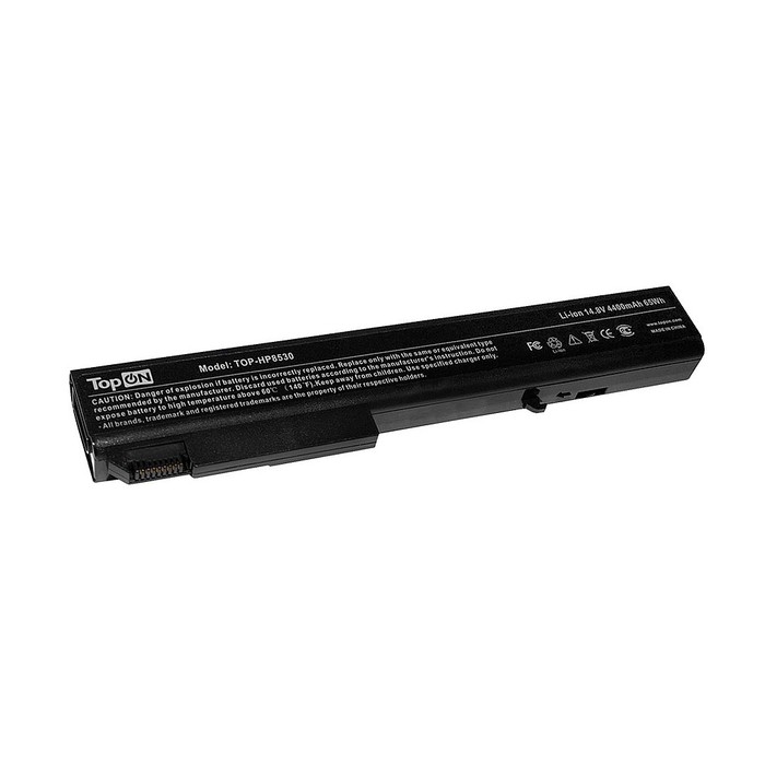 Аккумуляторная батарея TopON для HP EliteBook 8530w, 8540p, 8730p, 8740w, ProBook 6545b Series. 14.8V 4400mAh 65Wh. (TOP-HP8530)