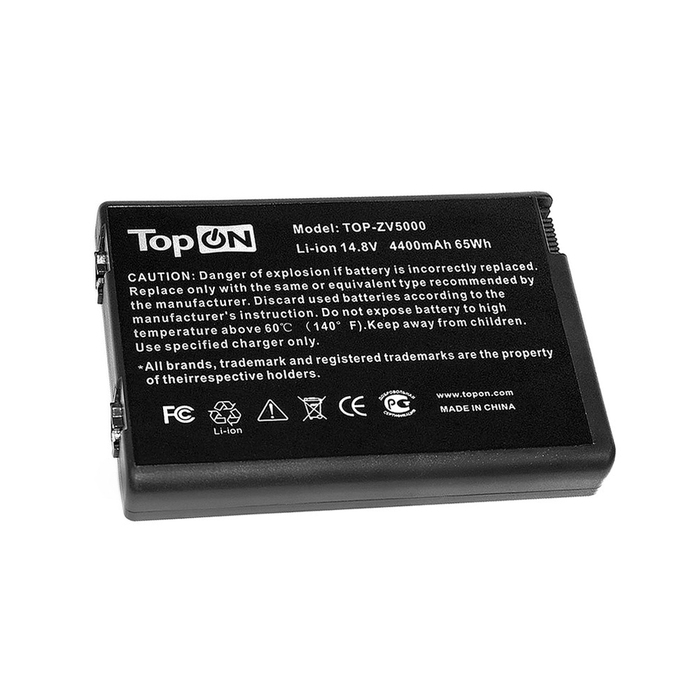 Аккумуляторная батарея TopON для HP Pavilion ZD8000, ZX6000, NX10, Presario R3000 Series. 14.8V 4400mAh 65Wh. (TOP-ZV5000)