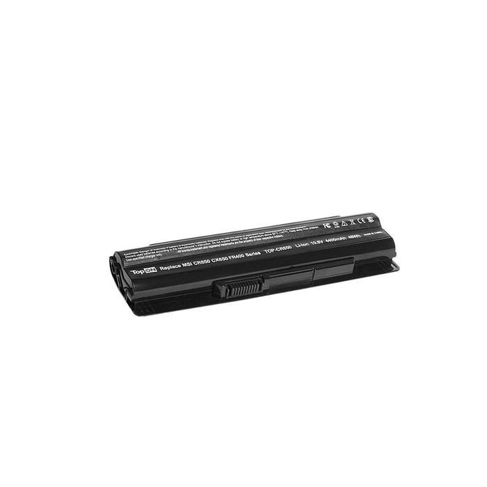 

Аккумуляторная батарея TopON для MSI CR41/CR650/CX61/CX650/CX70/FR400/FR600/FR700/FX400/FX600/FX700/GE60/GE70, 10.8V 4400mAh, BTY-S14/BTY-S15 (TOP-CR650), Черный, TOP-CR650