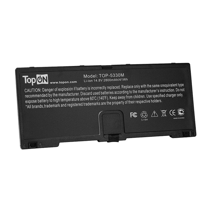 

Аккумуляторная батарея TopON для ноутбука HP ProBook 5330m Series. 14.8V 2800mAh PN: FN04, HSTNN-DB0H (TOP-5330M)