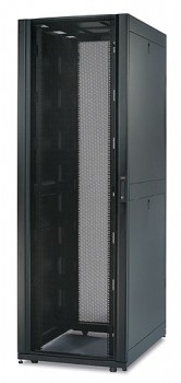 Шкаф напольный 42U 800x1070, перфорация, черный, разборный, LAN-DC-CBP-42Ux8x10, Lanmaster, DCS
