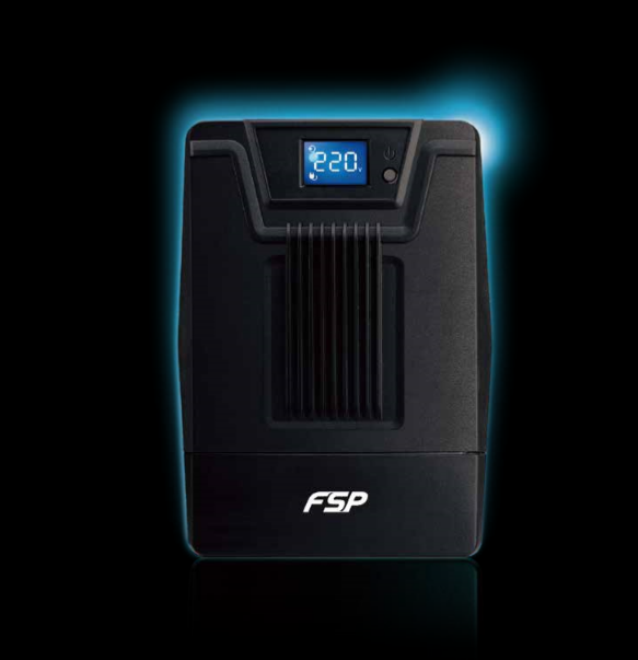 ИБП FSP DPV 1000, 1000 В·А, 600 Вт, EURO, розеток - 4, USB, черный (PPF6001001)