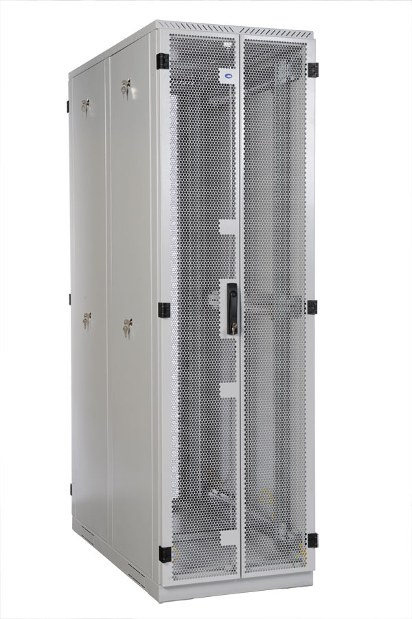 Шкаф серверный напольный 45U 600x1200 мм, перфорация, серый, разобраный (4 места), ЦМО ШТК-С ШТК-С-45.6.12-48АА (30144545703)