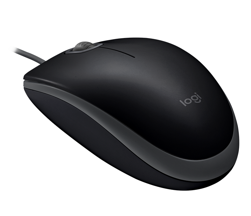 

Мышь проводная Logitech B110 Silent, 1000dpi, оптическая светодиодная, USB, черный (910-005508), B110 Silent