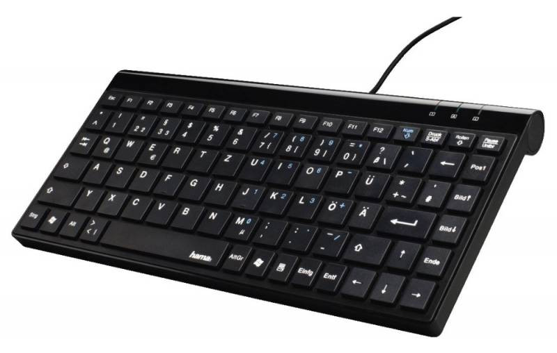 

Клавиатура проводная Hama R1050449, мембранная, USB, черный, R1050449