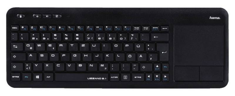 

Клавиатура беспроводная Hama R1173091, мембранная, USB, черный, R1173091