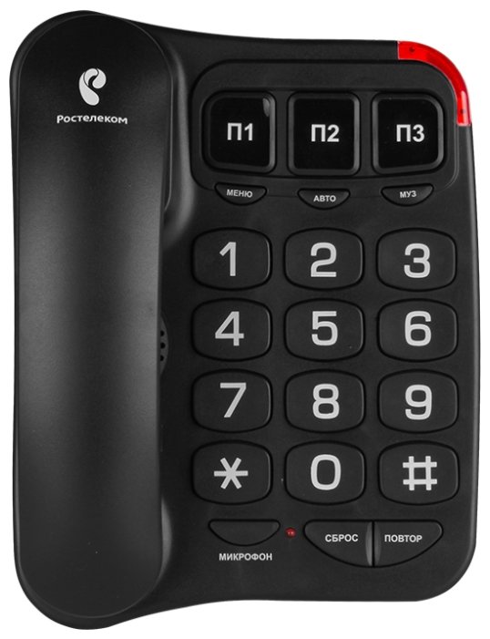 

Проводной телефон teXet TX-214 черный, TX-214