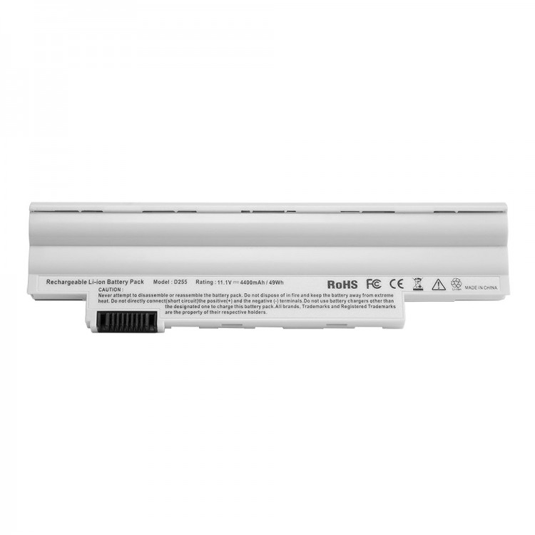 

Аккумуляторная батарея для Acer eMachines eM355, Gateway LT23, Aspire One 522, Happy Series 11.1V 4400mAh (D255W), белый
