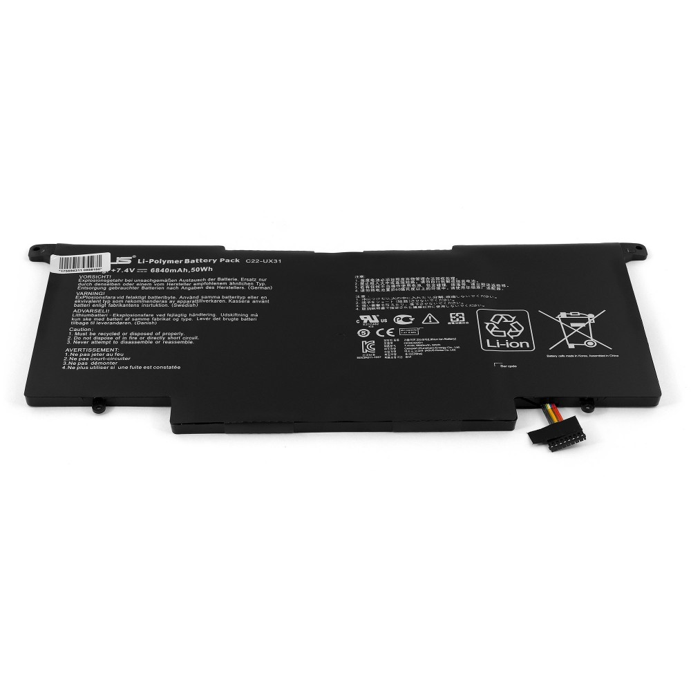 

Аккумуляторная батарея для Asus Zenbook UX31, UX31A, UX31E, UX31LA Series (UX31-OR)