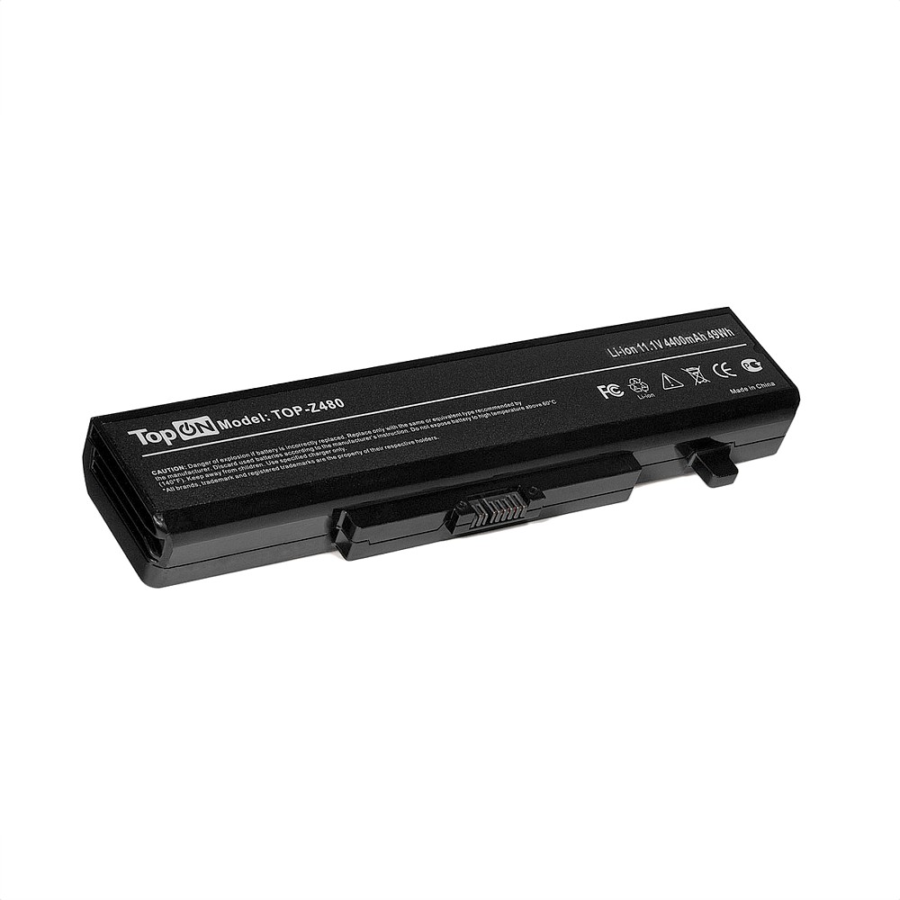

Аккумуляторная батарея TopON для IBM Lenovo IdeaPad B480/B485/B580/B585/G480/G485/G580/G585/G780/N581/N586/V480/V580/Y480/Y485/Y580/Z380/Z480/Z485/Z580/Z585, 11.1V 4400mAh (TOP-Z480), Черный, TOP-Z480