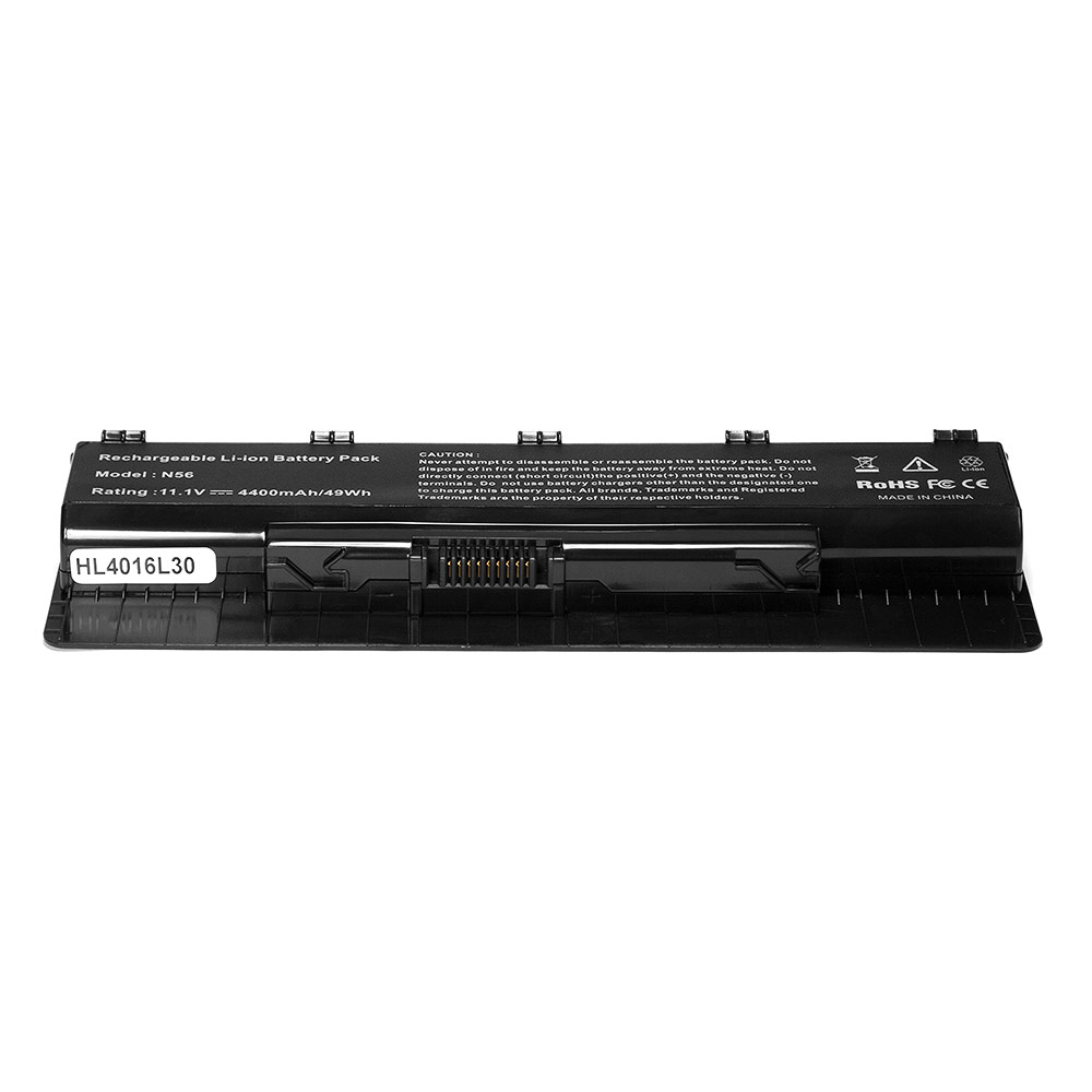 

Аккумуляторная батарея для ASUS N46 N56 N76 Series, 11.1V 4400mAh PN: A31-N56 A32-N56 A33-N56 Черный (N56)