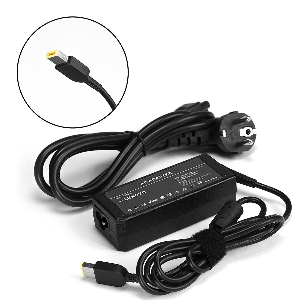 

Адаптер питания для Lenovo E31-70, IdeaPad B50-30 Touch, Flex 14, IdeaPad Yoga 11 Series. 20V 2.25A (square) 45W (LT15-45), LT15-45