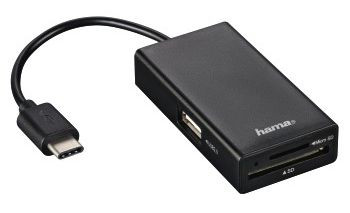 Концентратор Hama, 1xUSB 2.0, черный (00054144)