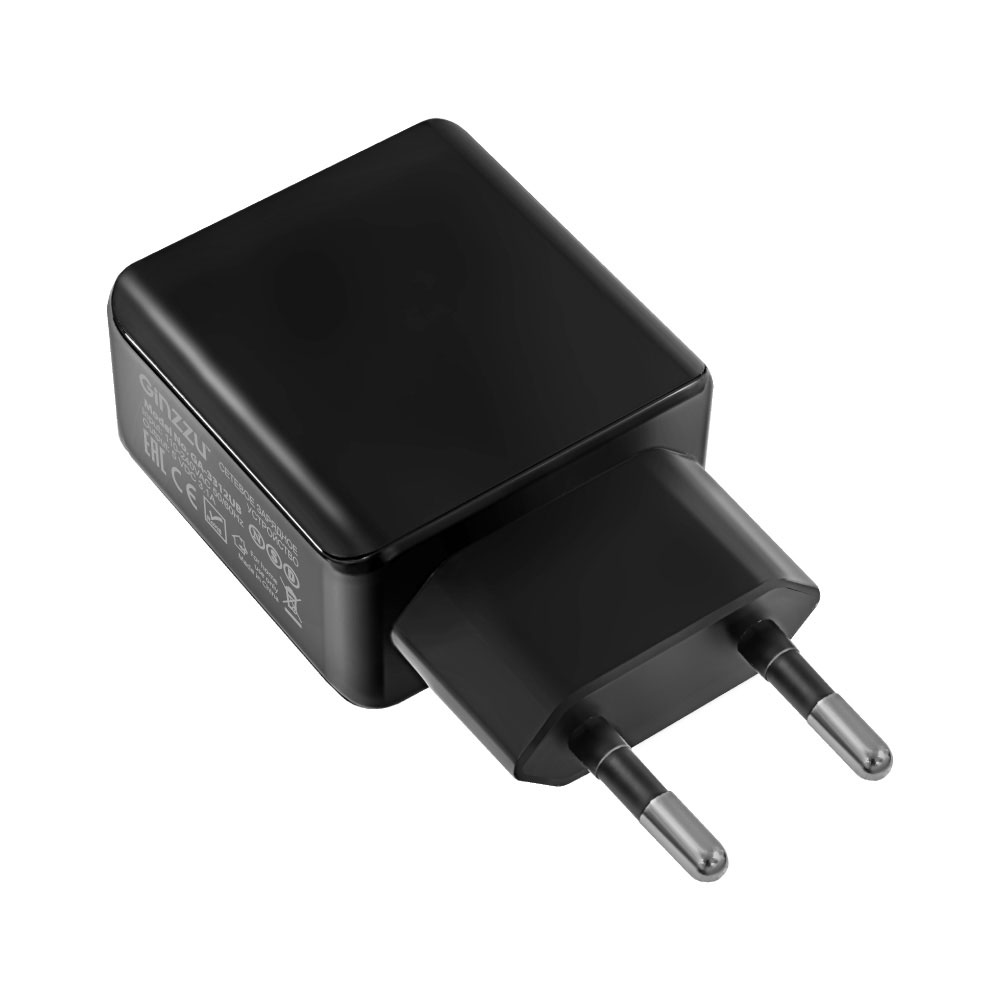 

Сетевое зарядное устройство GINZZU GA-3312UB, 2USB, 3.1A, черный, кабель microUSB, GA-3312UB