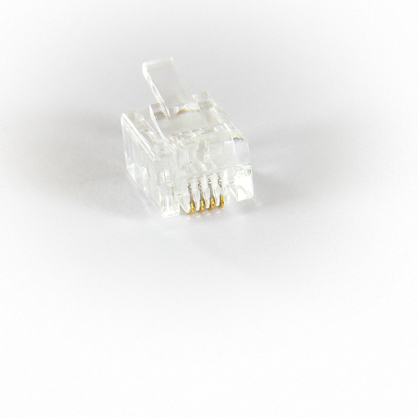 

Коннектор RJ-11 6P4C категория 3, 100шт., VCOM (VTE7716-1/100), -