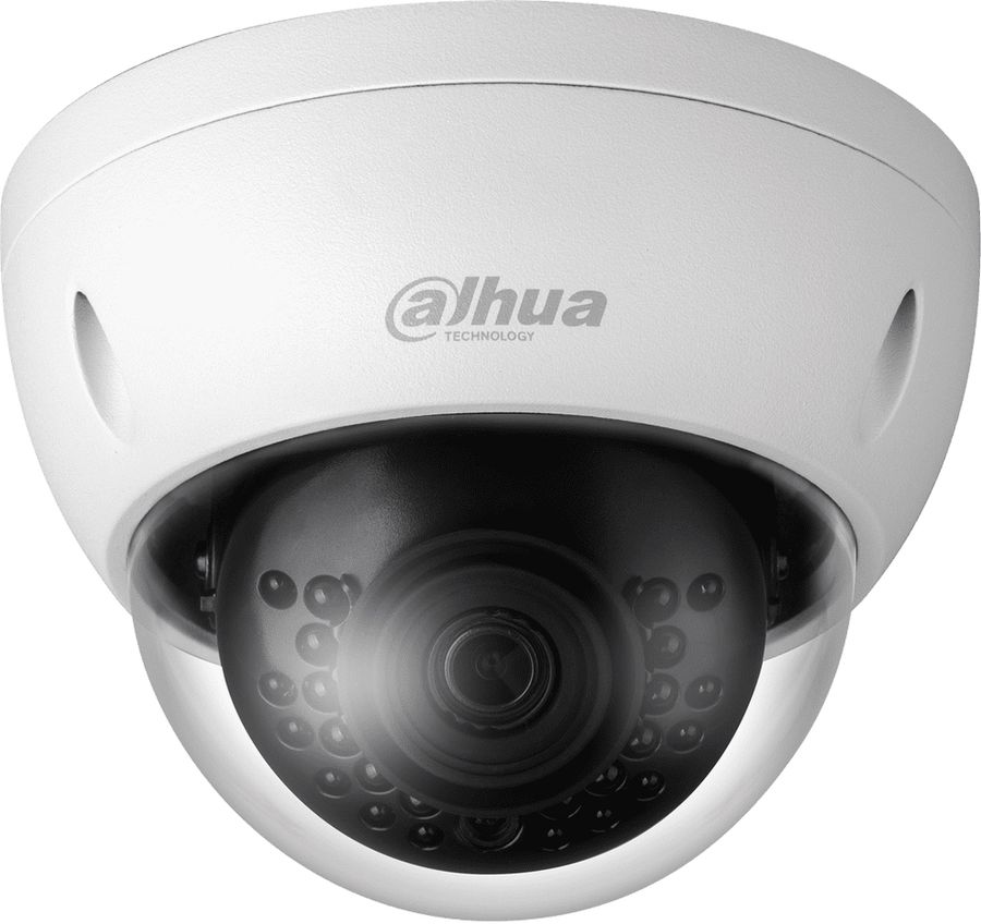 

IP-камера DAHUA 2.8мм, уличная, купольная, 2Мпикс, CMOS, до 1920x1080, до 25кадров/с, ИК подсветка 30м, POE, -30 °C/+60 °C, белый (DH-IPC-HDBW1230EP-S-0280B), 0