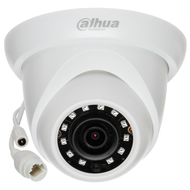 IP-камера DAHUA 2.8мм, уличная, купольная, 2Мпикс, CMOS, до 1920x1080, до 30кадров/с, ИК подсветка 30м, POE, -30 °C/+60 °C (DH-IPC-HDW1230SP-0280B) - фото 1