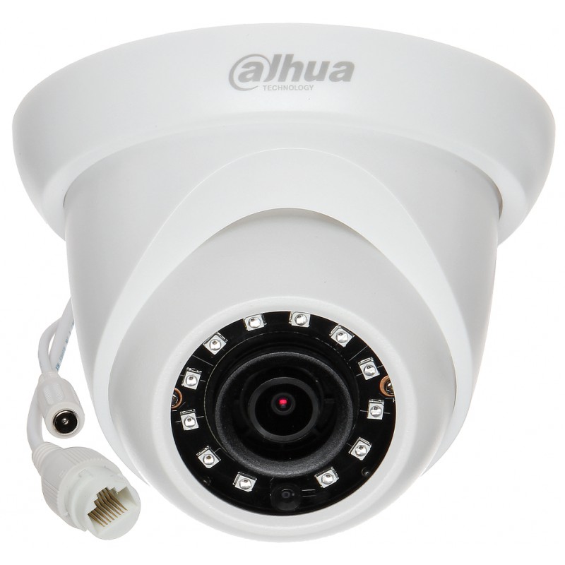 

IP-камера DAHUA 2.8мм, уличная, купольная, 2Мпикс, CMOS, до 1920x1080, до 30кадров/с, ИК подсветка 30м, POE, -30 °C/+60 °C (DH-IPC-HDW1230SP-0280B)