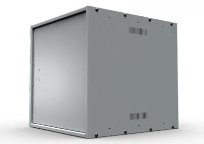 Шкаф телекоммуникационный универсальный 6U 580x450 мм, металл, серый, разборный, SNR ВШГ SNR-VPS4506