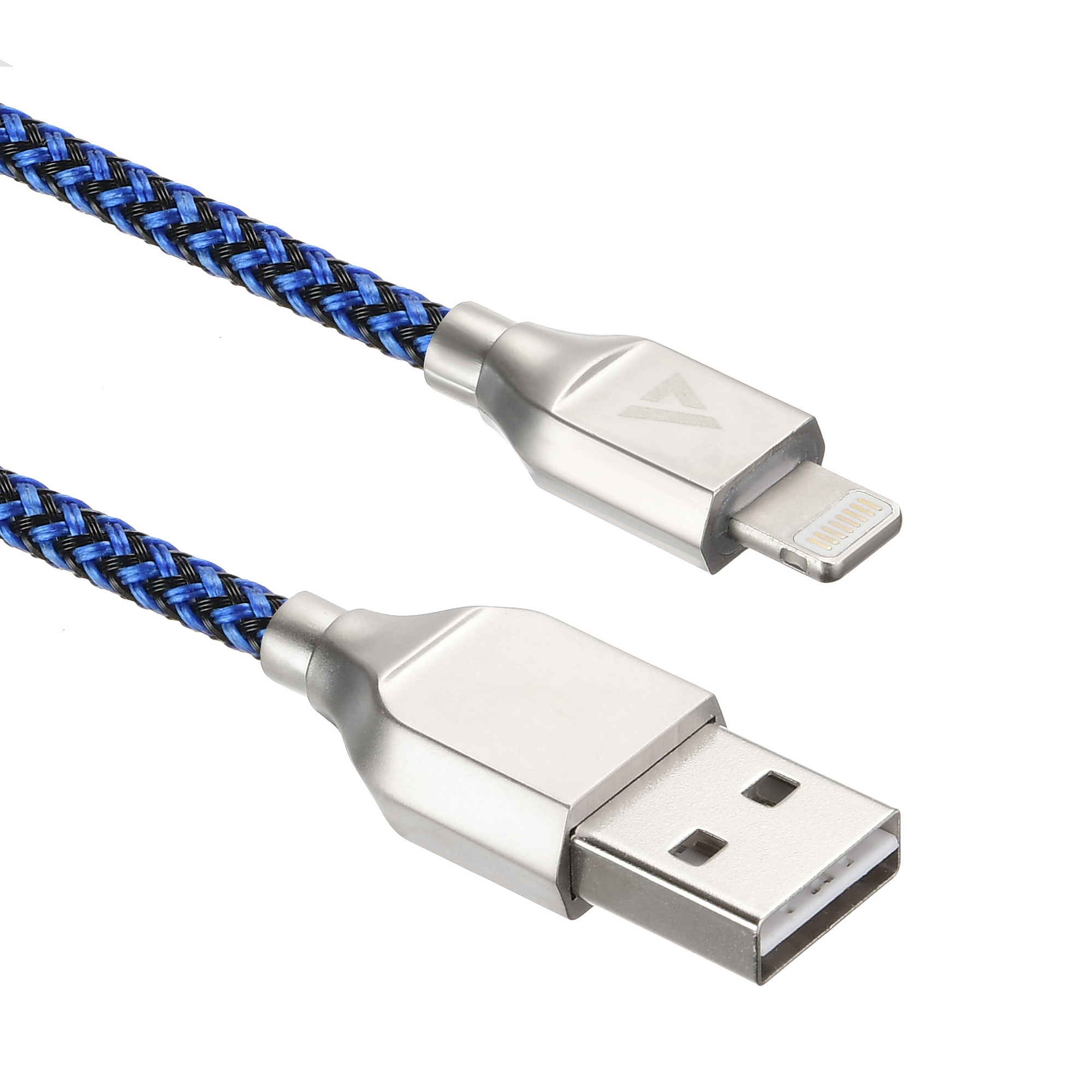 

Кабель Lightning 8pin-USB , ACD, 1m, синий/черный, Материал оплетки ПВХ + Нейлон (ACD-U927-P5L)