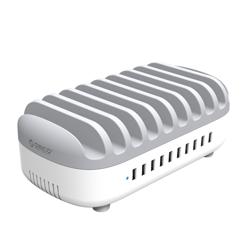 

Сетевое зарядное устройство Orico DUK-10P-WH, 10USB, 2.4A, белый, DUK-10P-WH