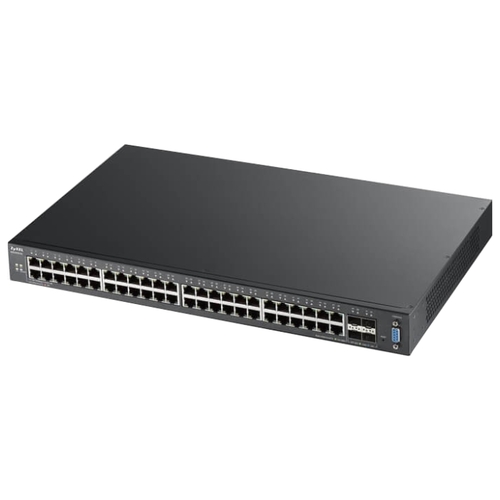 

Коммутатор ZYXEL XGS2210-52, управляемый, кол-во портов: 48x1 Гбит/с, кол-во SFP/uplink: 4x10 Гбит/с, установка в стойку (XGS2210-52-EU0101F), XGS2210-52