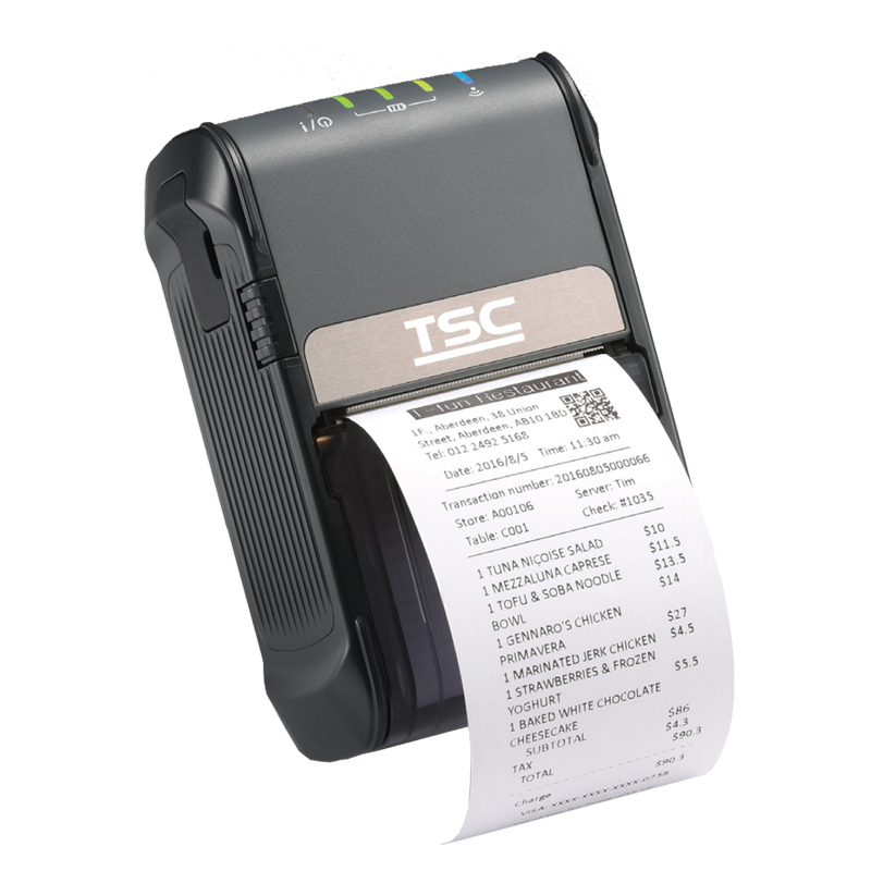 

Принтер чеков TSC Alpha-2R, прямая термопечать, 203dpi, 48мм, USB, BT (99-062A001-0102/99-062A001-00LF), Alpha-2R