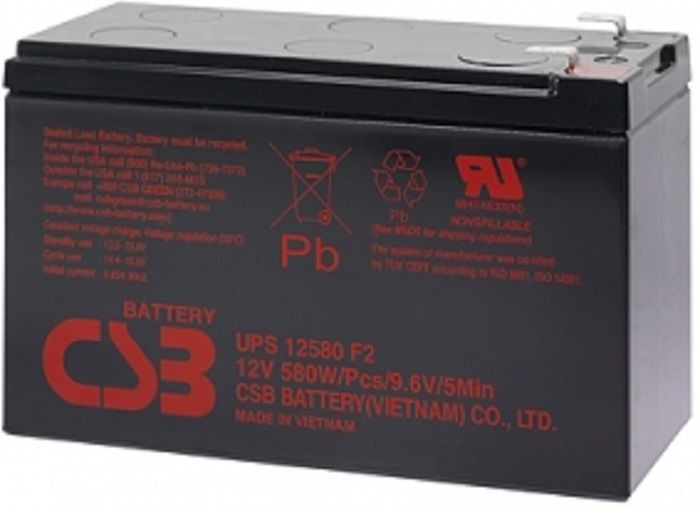 

Аккумуляторная батарея для ИБП CSB UPS12580 F2, 12V, 9.4Ah, UPS12580 F2