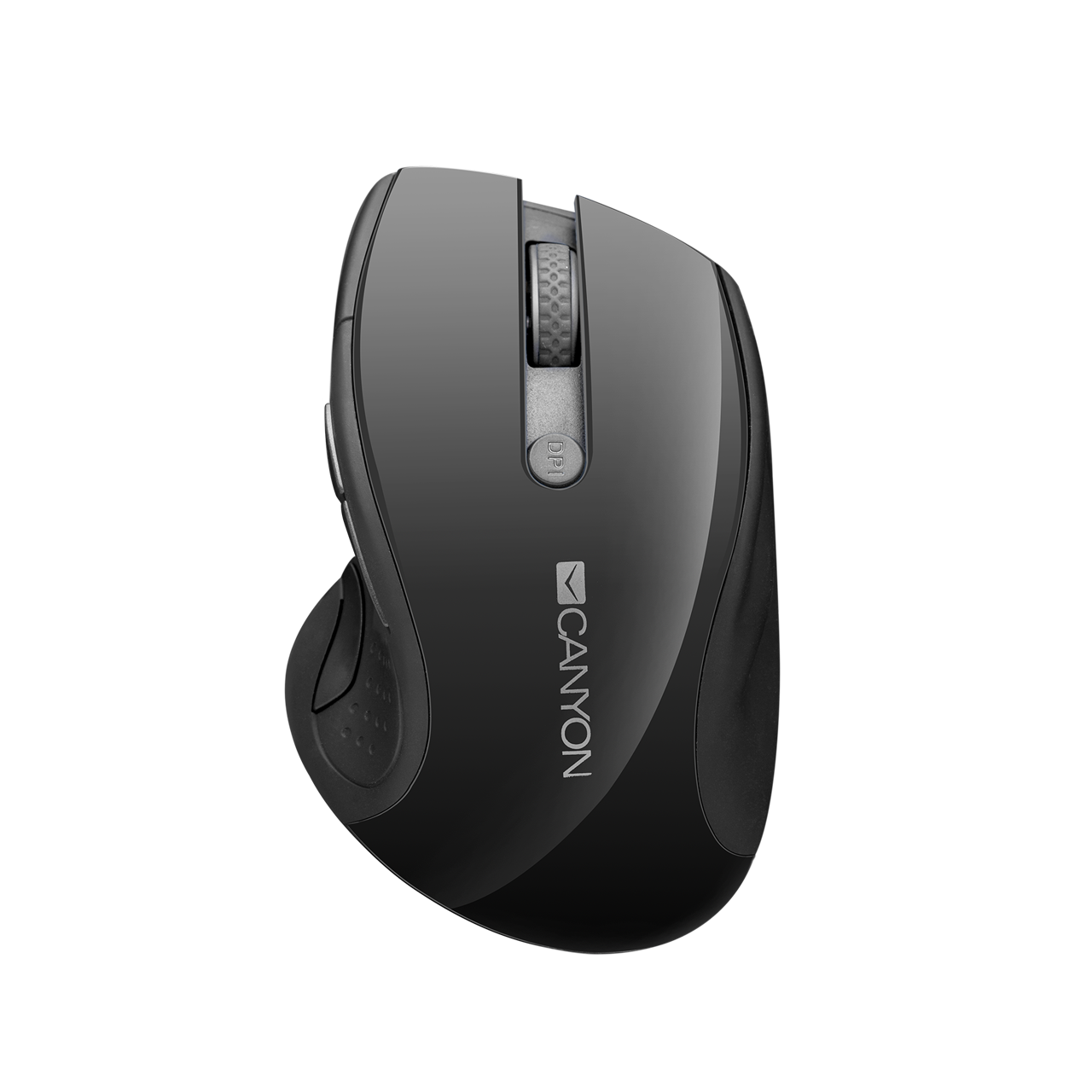 Мышь беспроводная CANYON CNS-CMSW01B, 1600dpi, оптическая светодиодная, Wireless, USB, черный