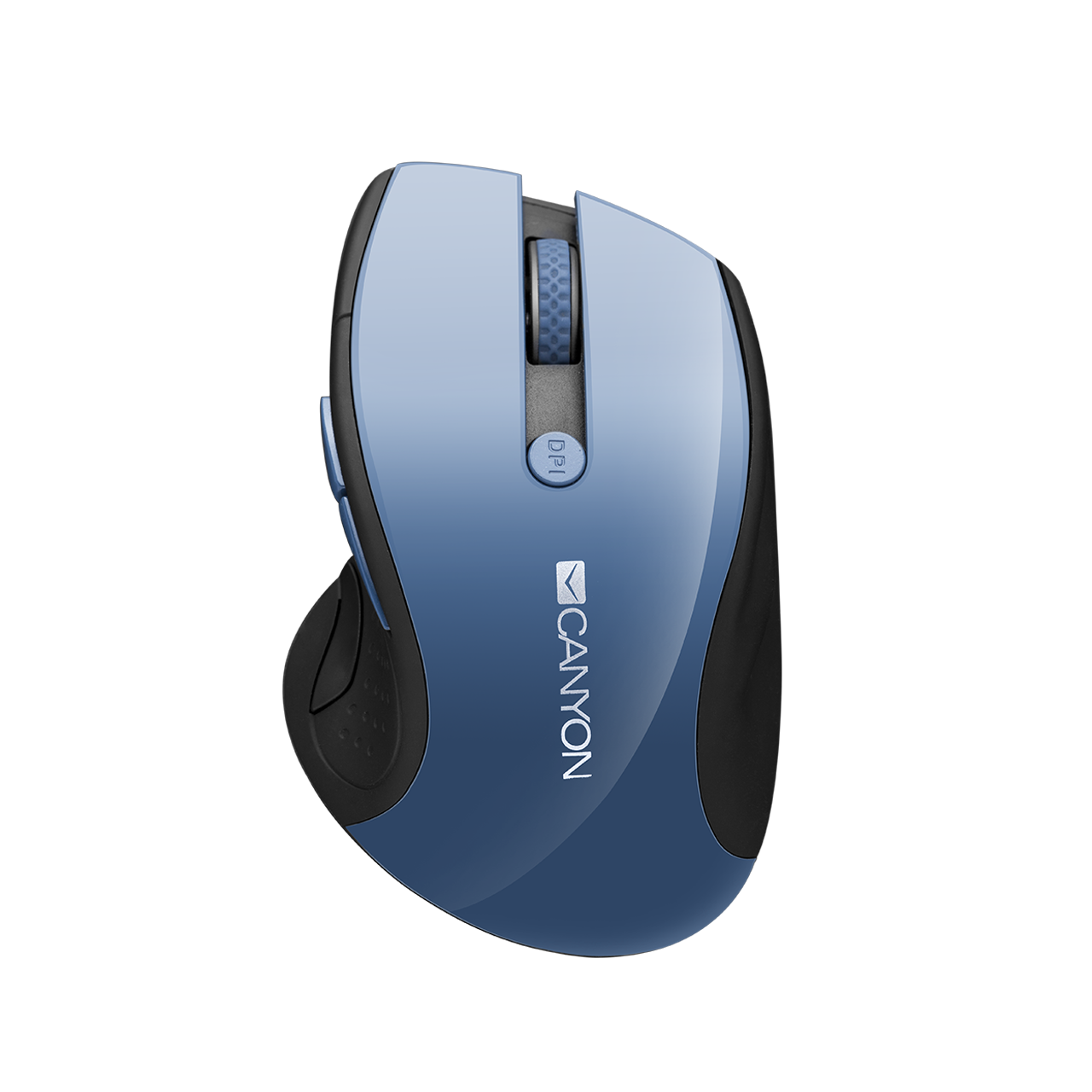 

Мышь беспроводная Canyon CNS-CMSW01BL, 1600dpi, оптическая светодиодная, USB, синий, CNS-CMSW01BL
