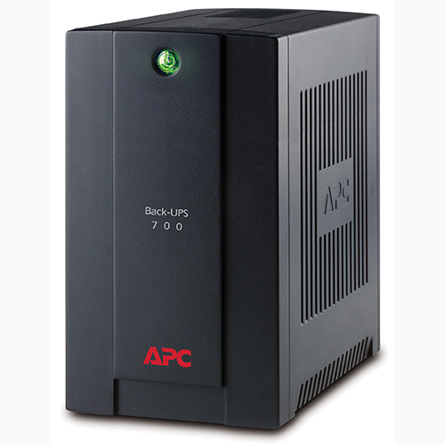 ИБП APC Back-UPS, 700VA, 390W, EURO, розеток - 4, USB, черный (BX700U-GR)