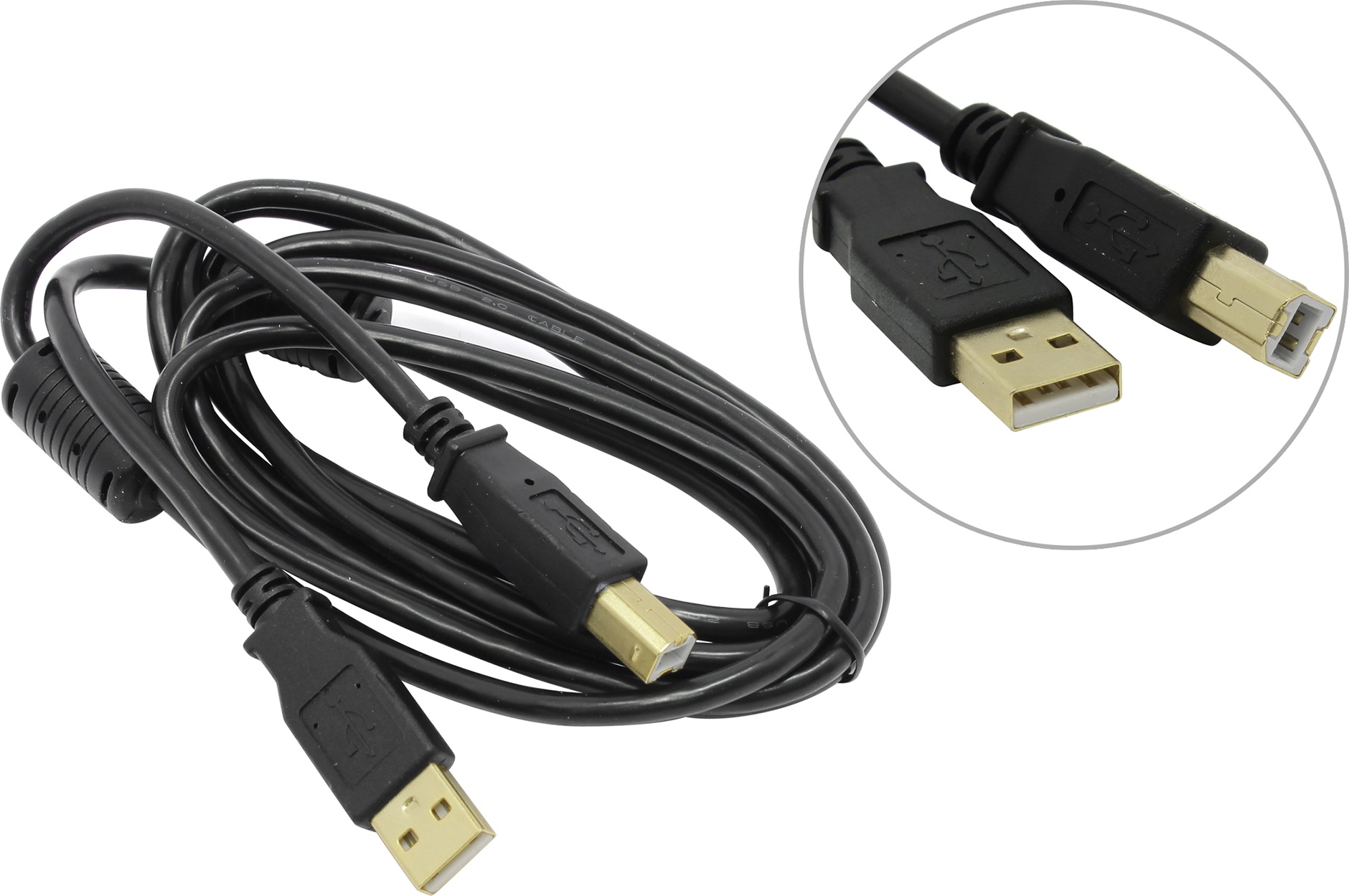 

Кабель USB(Am)-USB(Bm), ферритовый фильтр, 1.8 м, черный, Defender Pro (USB04-06PRO 87430)