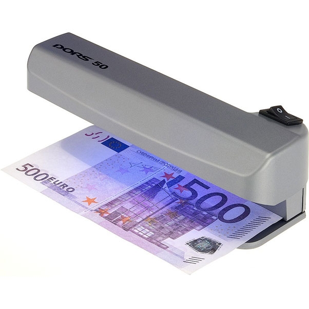 Детектор банкнот просмотровый Dors Dors 50, мультивалюта, УФ (1x4 Вт), черный (SYS-033276)