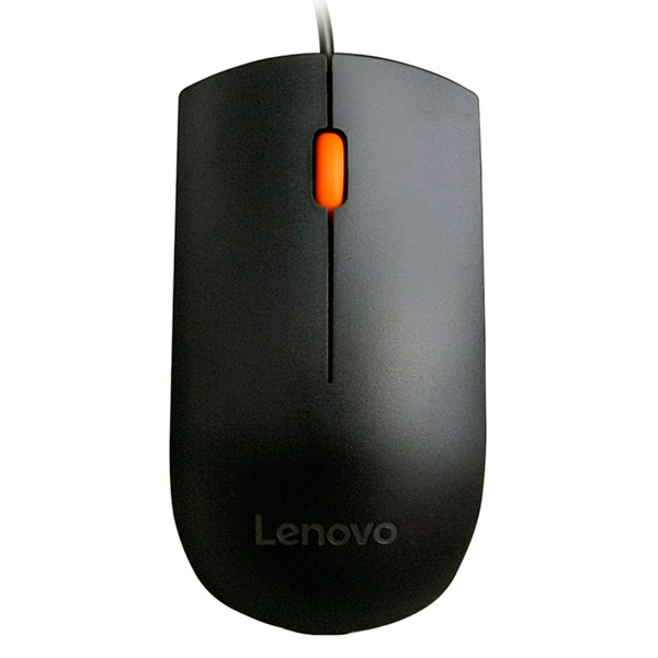 Мышь проводная Lenovo Consumer 300, 1600dpi, оптическая светодиодная, USB, черный (GX30M39704)