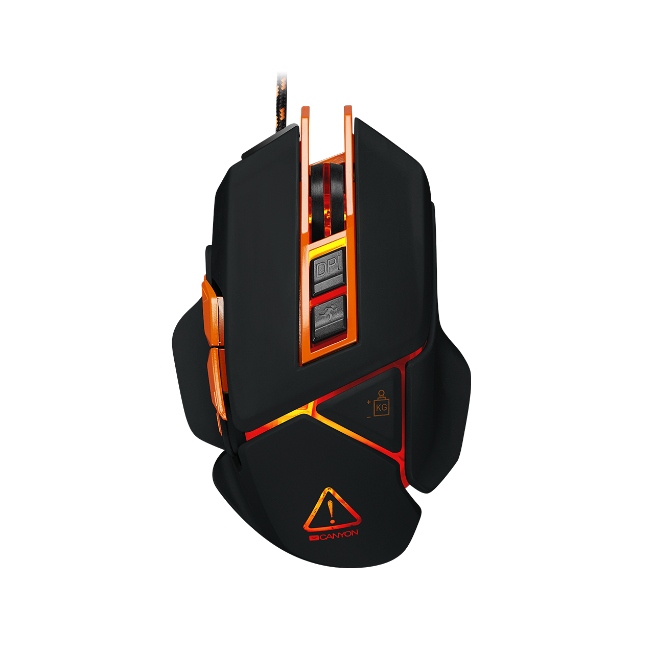 

Мышь проводная Canyon Hazard, 6400dpi, оптическая светодиодная, USB, черный (CND-SGM6N), Hazard