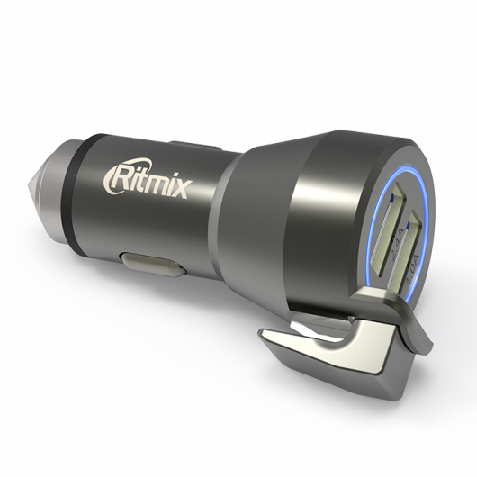 

Автомобильное зарядное устройство Ritmix RM-2429DC, 2USB, 2.4A, черный (RM-2429DC), RM-2429DC