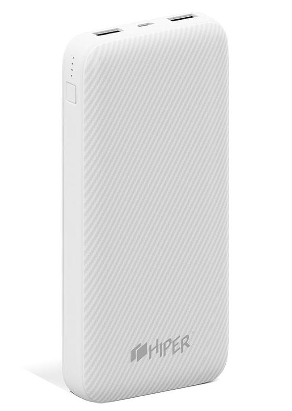 

Портативный аккумулятор (Powerbank) HIPER SPX20000, 20000mAh, 2xUSB, 3A, Type-C, QC, PD, белый, SPX20000