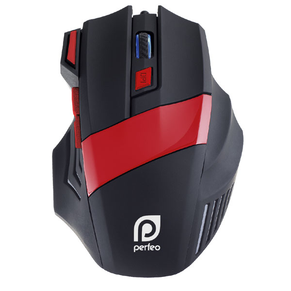 

Мышь Perfeo "DREAMGEAR", 4800dpi, оптическая светодиодная, USB, черный/красный (PF-1711-GM), "DREAMGEAR"