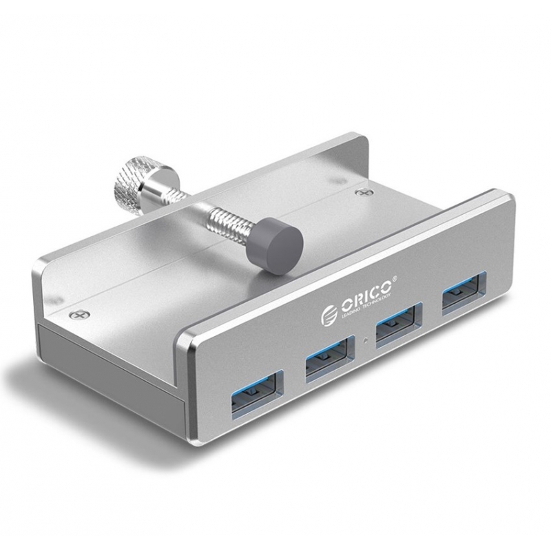 Концентратор Orico MH4PU-SV, 4xUSB 3.0, серебристый