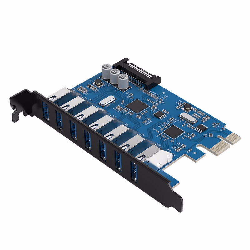 Контроллер USB 3.0 Orico, 7xUSB 3.0, PCI-E (PVU3-7U)