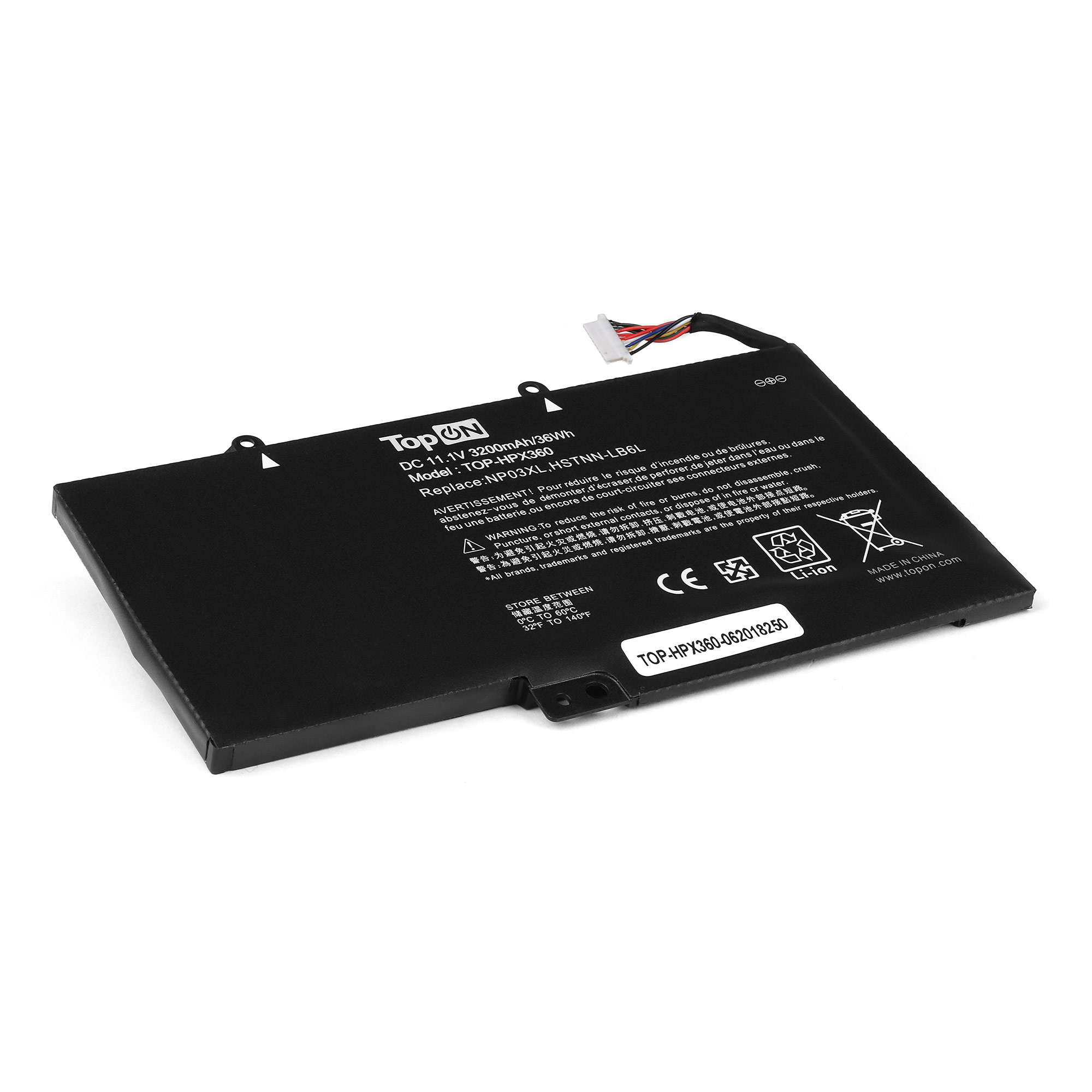 

Аккумуляторная батарея TopON для HP Envy x360 Touchsmart, Pavilion X360 Series. 11.1V 3200mAh 36Wh. (TOP-HPX360)