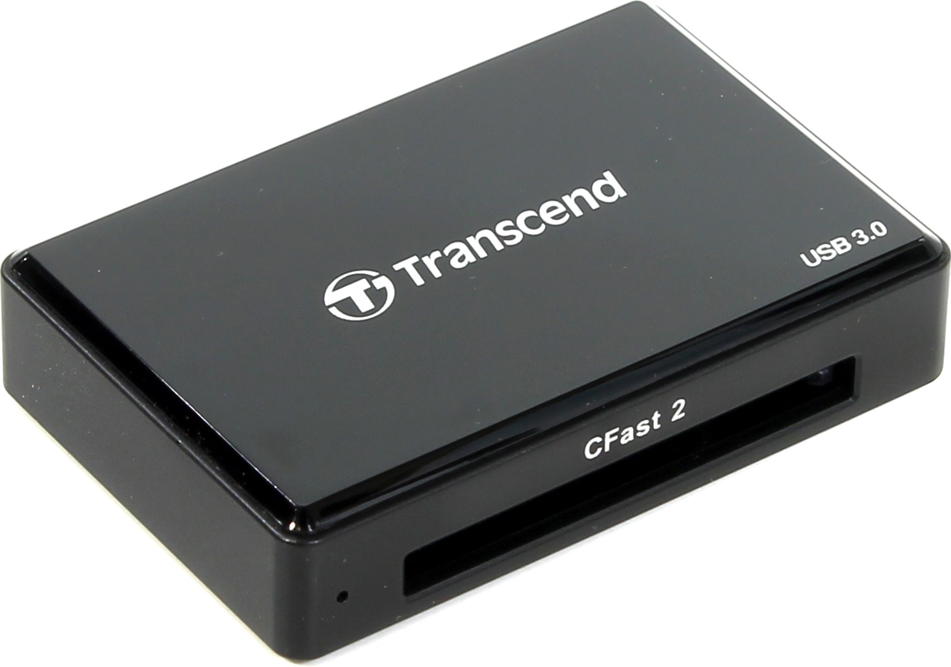 Картридер Transcend внешний, мультиформатный, USB 3.0, черный (TS-RDF2) - фото 1