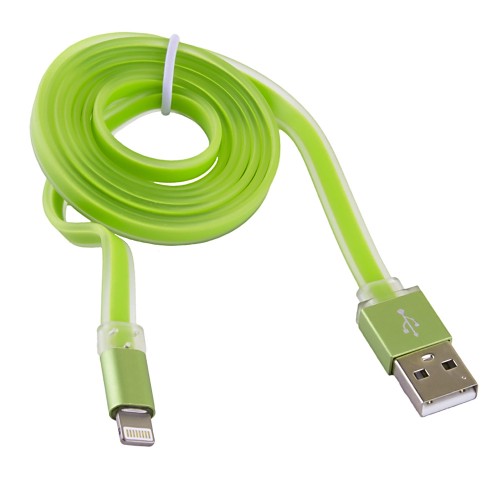 Кабель USB-Lightning 8-pin 2.0, BLAST, 1m, зеленый (BMC-211)